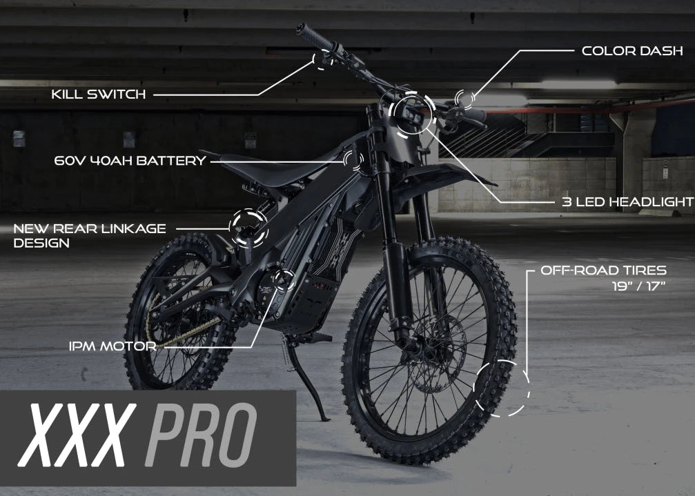 HOT Original Talaria 2025 Xxx Black Ebike 60v Talaria X3 Electric Bike 25/40ah 2500w 4200w Talaria Xxx Electric Dirt Bike