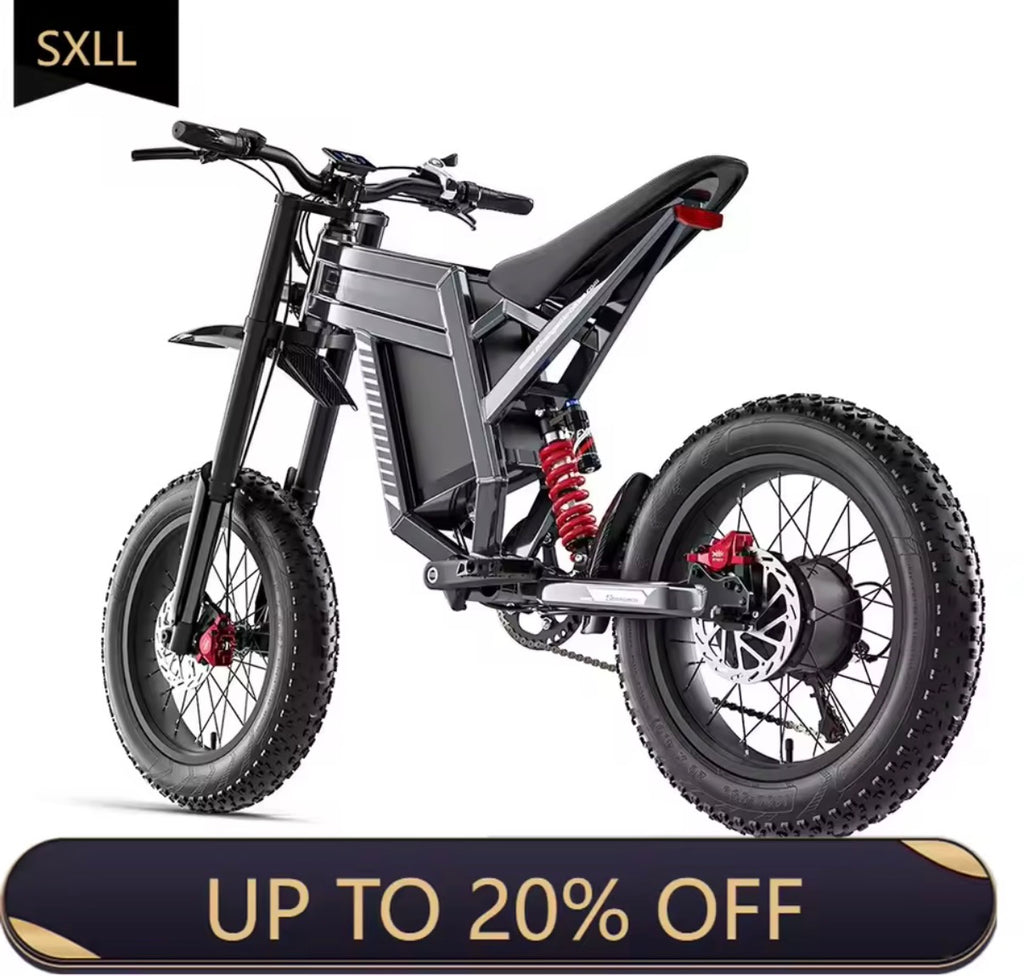 S900 E-Bike Eléctrica de Alto Rendimiento – 750W, 60V 30Ah y Velocidad de Hasta 65 km/h